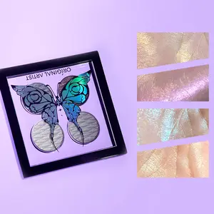 Chameleon Highlighter Butterfly Gradient Shimmer Eyeshadow, Long-Lasting Makeup, Perfect for Daily Use & Special Occasions