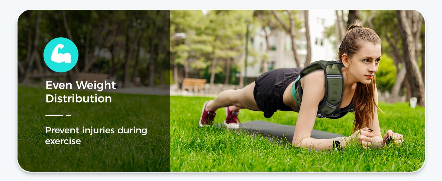 【SpringStatements】BAGAIL Comfort-Fit Weighted Vest for Woman, Even Weight Distribution, No-Chafe or Bounce for Walking & Running with Detachable Phone Pouch & Reflective Stripes (Available 5-30lbs)