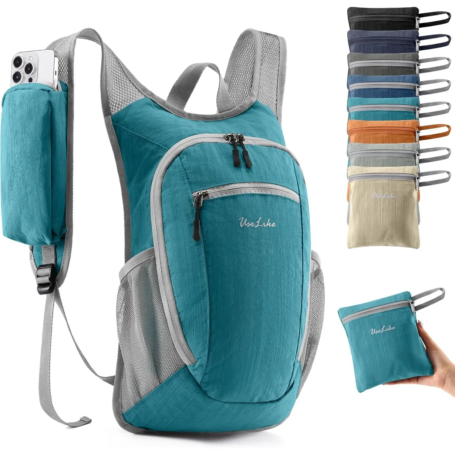 10L Small Packable Hiking Backpack, Lightweight Travel Daypack for Women Men Outdoor
