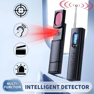 Portable Hidden Camera Detector | Wireless Signal & Infrared Scanner | Anti-Positioning GPS | SD Recording | Black Safety Device Mother's Day Gifts Protection Durable