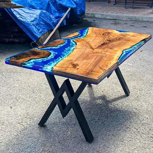 [BSO013] Black Walnut Wood Epoxy Table custom epoxy river slab table, Executive Desk, Custom Large Epoxy River Table, Solid Wood Slabs Table, Large Computer Office Desk Workstation, Business Furniture for Home Office