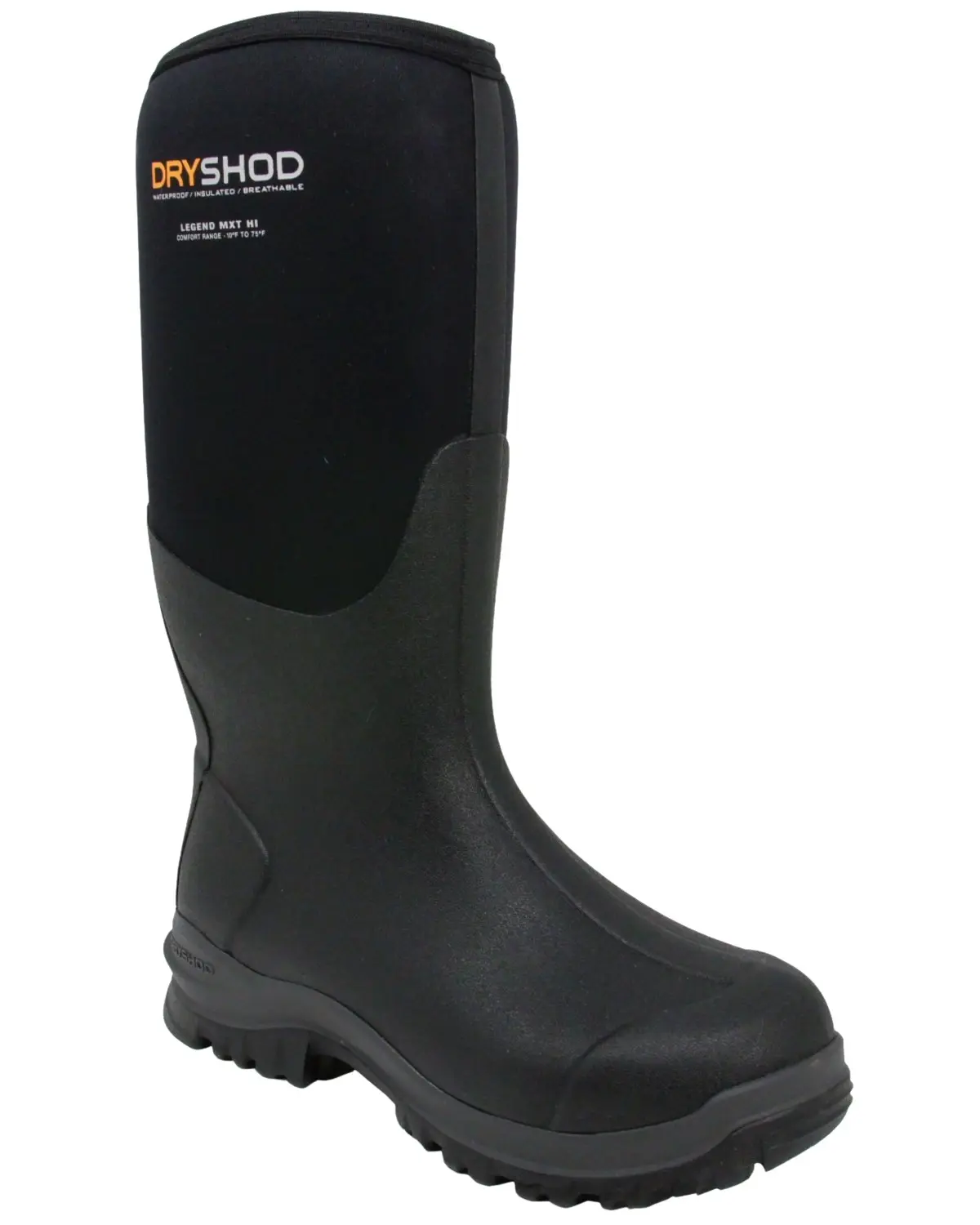 Dryshod Men's Men'S Legend Mxt Rubber Boot Soft Toe - Lgx-Mh-Bk