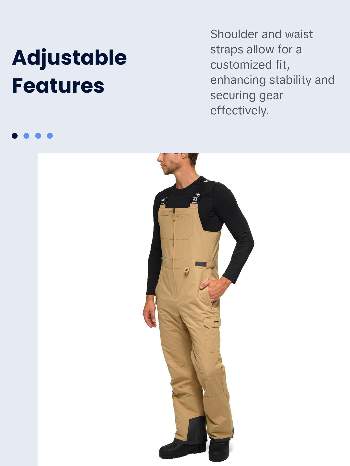 Men's Avalanche Insulated Bib Overalls - 30 Inseam