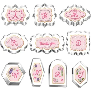 Large Plaque Cookie  Set-10 -4.0 Inch-Diswasher Safe-Frame Cookie  Shape for Baking