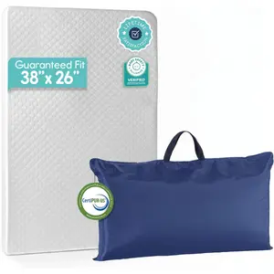 Mattress Pad (38"x26"x1.25"), Playpen Pad, Portable Crib Mattress with Carry Bag, 1.25" Thick