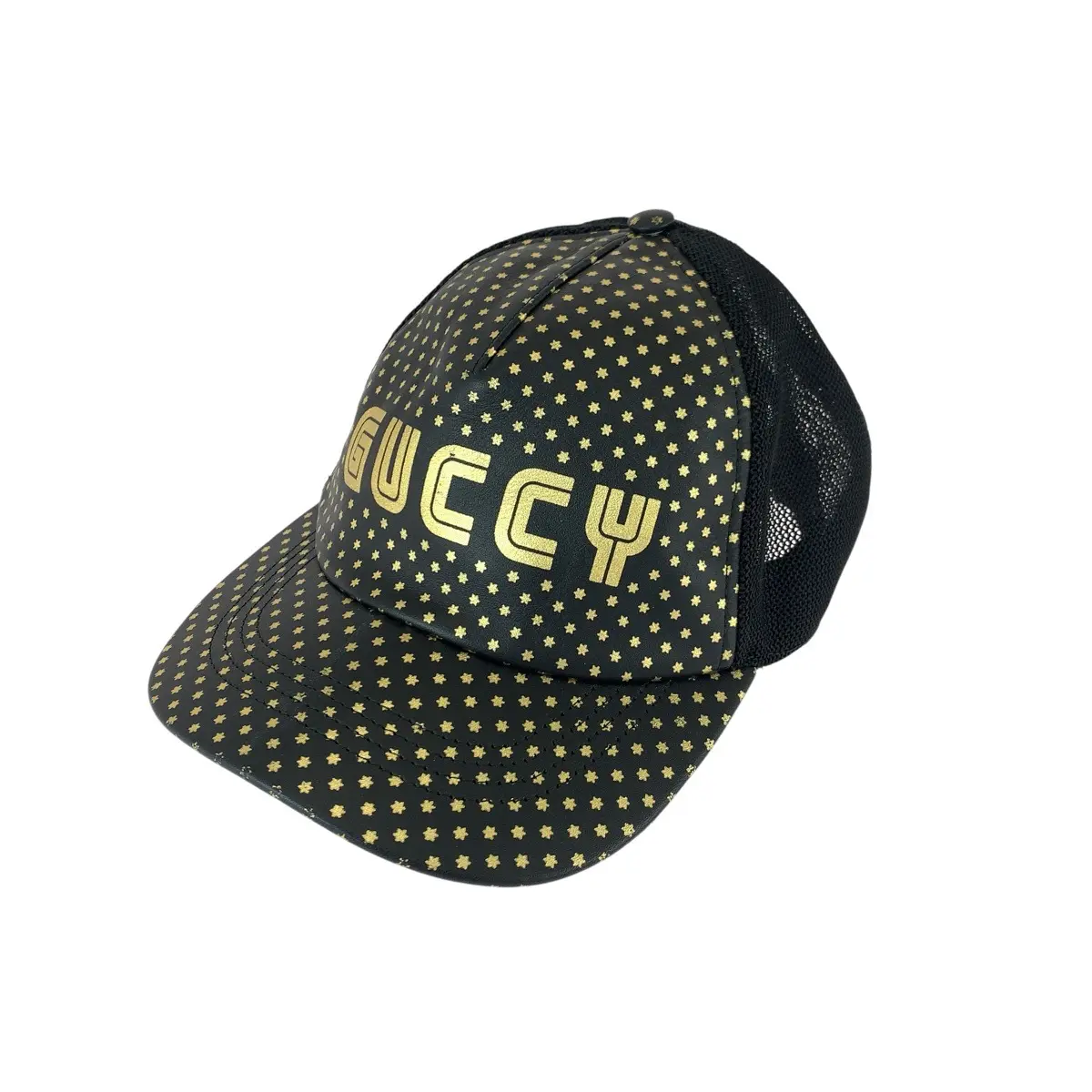 Pre-owned GUCCI Nylon Small Leather Goods Leather Cap