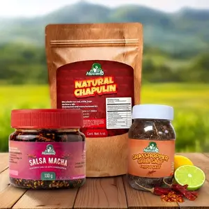 ElMexicanito: CHAPULIN COMBO: 1 Natural Chapuline Ajo Con Chile De Arbol, 1 Salsa Macha Con Chapulin 130G, 1 Sal De Chapulin