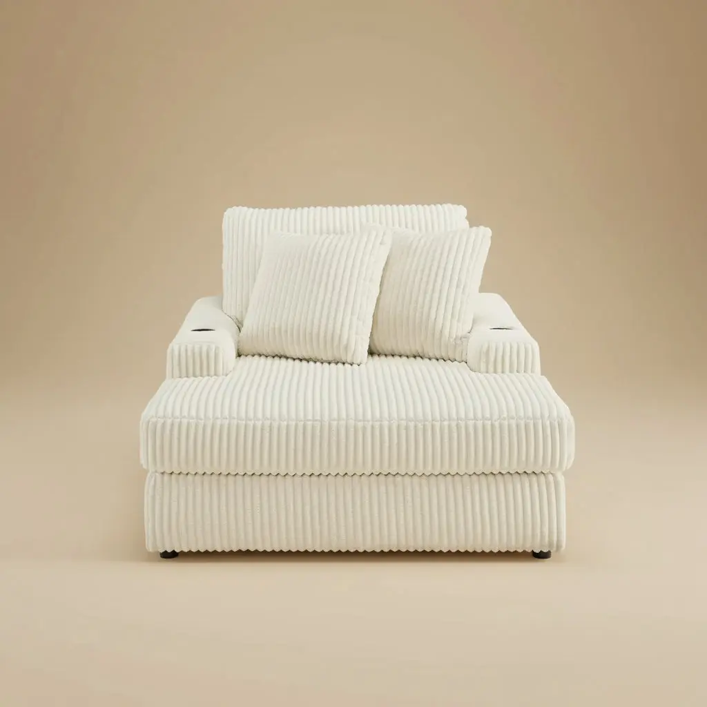 Lindyn Chaise - Ivory
