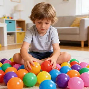 50 Pack Colorful Ball Pit Balls for Kids – Indoor Play and Sensory Fun, Includes Storage Bag, Fun Toys for Boys and Girls