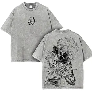 Vintage MHA Anime Shirt, Manga Graphic Tee, Graphic tee, Fashion Cotton, Streetwear, Top Menswear Womenswear Q