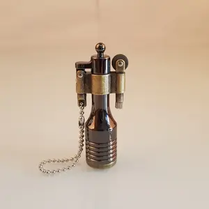 Retro Free Fire Keychain Torch Lighter