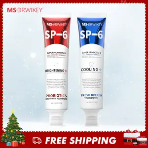 MSDRWIKEY SP-6 Toothpaste Set | Probiotic Formula for Enamel Repair & Long-Lasting Fresh Breath | Complete Oral Care Combo