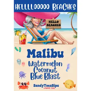 MALIBU Loaded Tea or Loaded Water  Sugar Free Gluten Free