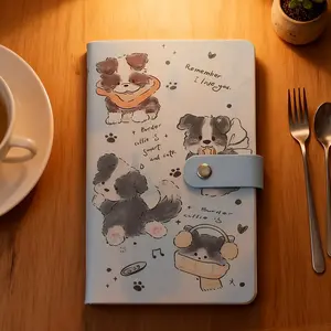 Artificial Leather Cover Document Organizer, Large Capacity Storage Album, Transparent Button Design, Ideal for Bills, Bank Cards, Gifts