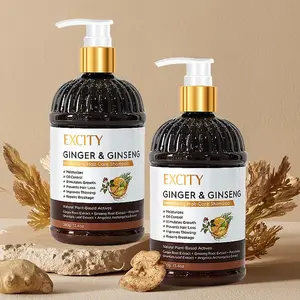 Excity Ginger Infused Repair Shampoo for Dry & Damaged Hair Nourishes Strengthens Adds Shine Frizz Control & Smoothing
