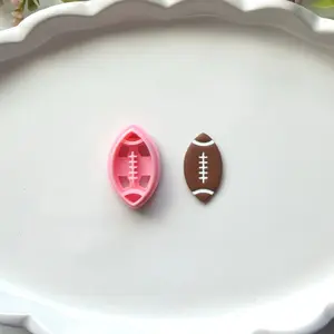 Football Clay Cutter | Precision 0.2mm Blade, PLA+ Earring Jewelry Crafts