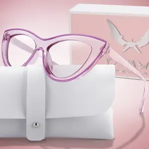 Fashion Cat Eye Reading Glasses, Ultra-Light Classic Readers, Framed Design, PC Lens & Frame, Lightweight Durable Glasses