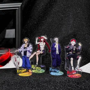 Gachiakuta Enjin, Riyo, Zanka, Rudo 8cm Acrylic Standee Set | Streetwear Character Desk Decor
