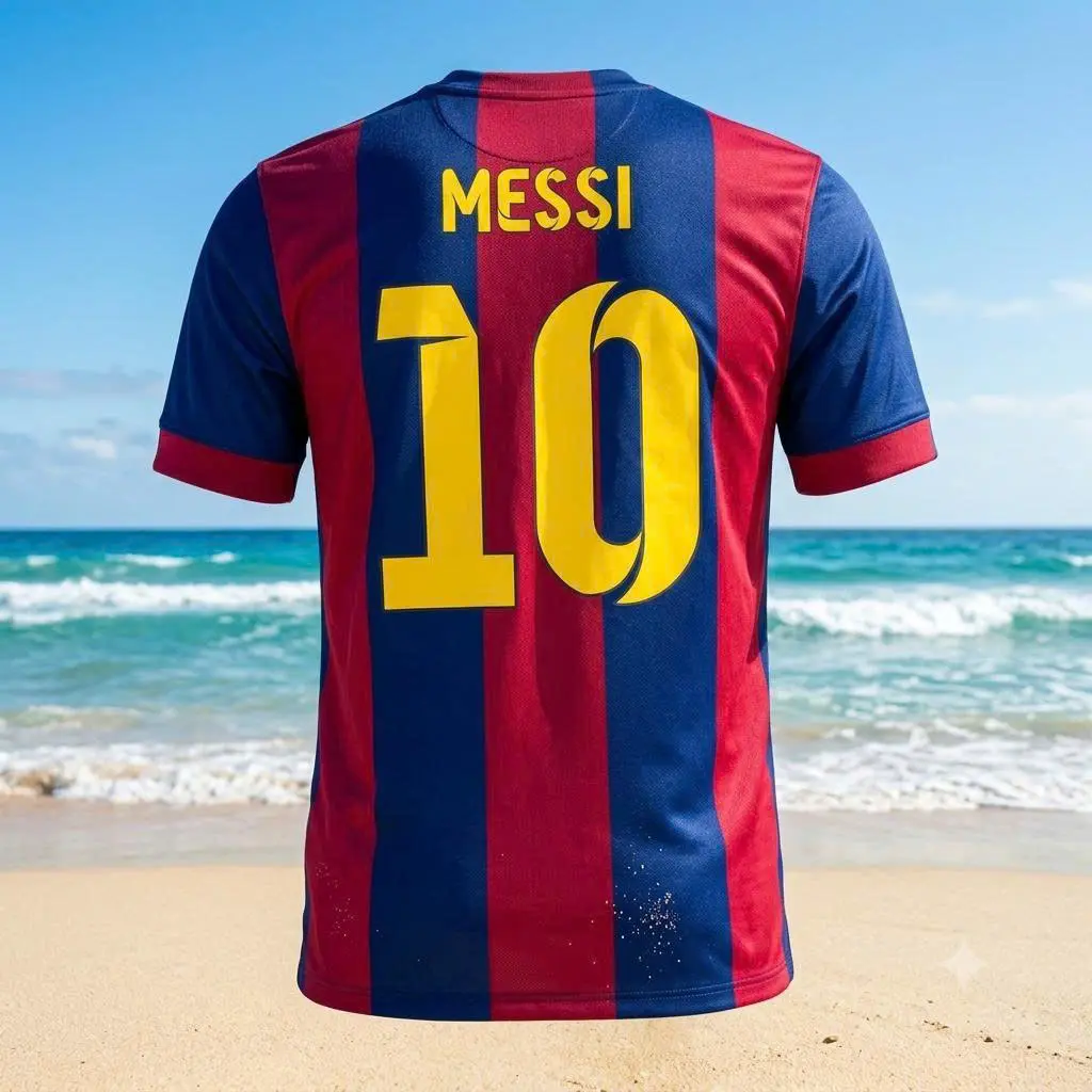 14/15 Soccer Jersey – Messi #10 Blue Football Shirt, Unisex Short-Sleeve Fanwear for Match Day, Training #goatSIUU