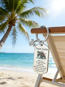 Cute Sea Turtle Keychain Perfect Aesthetic Gift for Ocean Lovers Lightweight Travel Accessory & Versatile Bag Charm