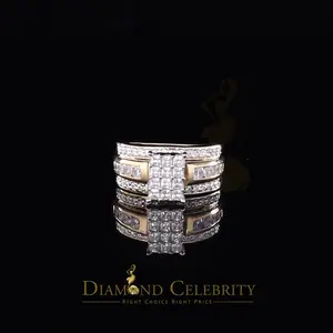 DiamondCelebritees 3.20ct Yellow Cubic Zirconia 925 Silver Cinderella Engagement Womens Ring Size 8