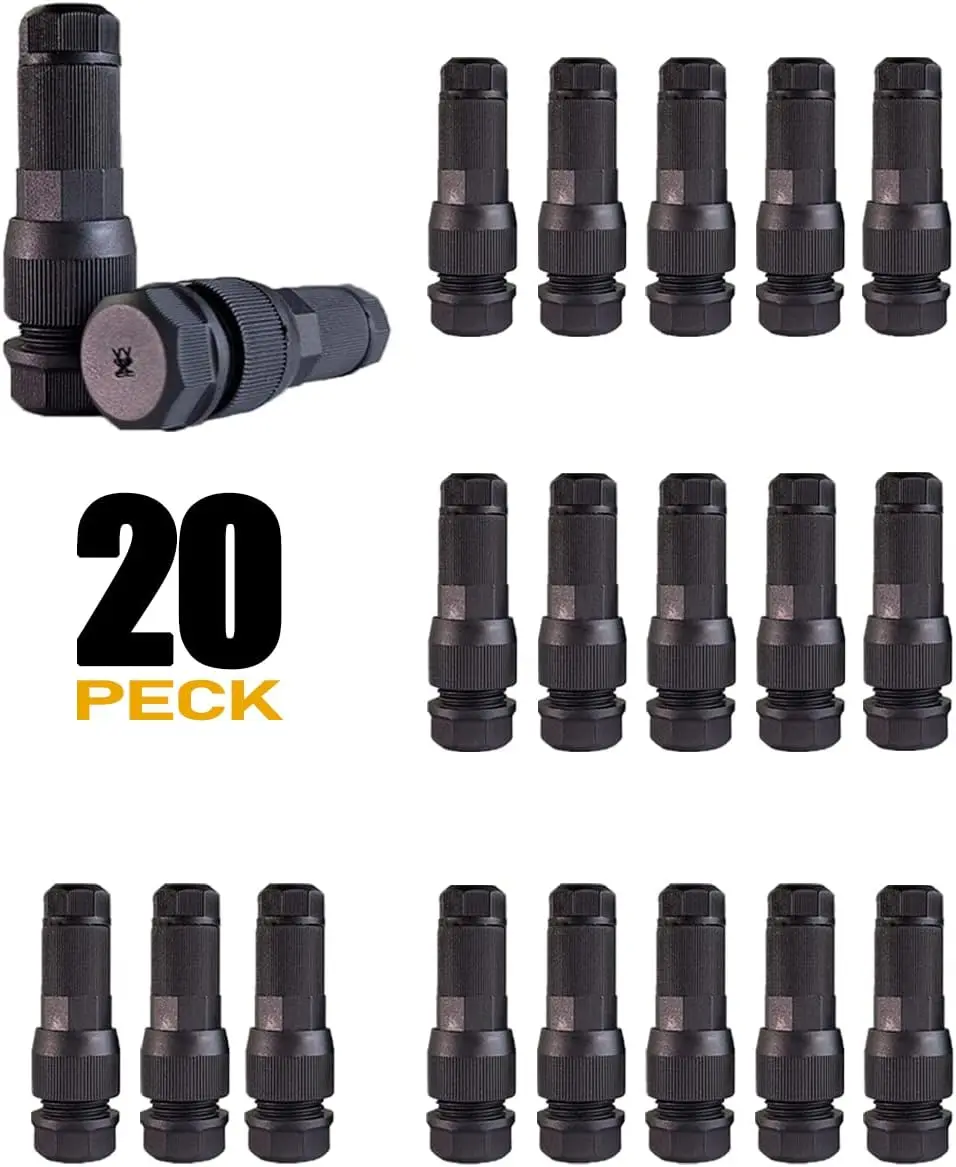 COLOER Low Voltage Wire Tap Connectors for 12-20 Gauge Landscape Lighting Cable CON903