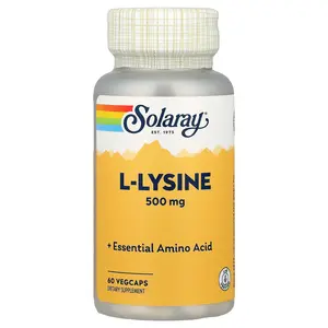 Solaray L-Lysine, 500 mg, 60 VegCaps