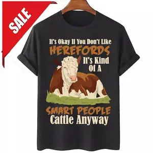 Hereford Cattle Cow Herd Livestock Hereford Breeder Farmer T-Shirt