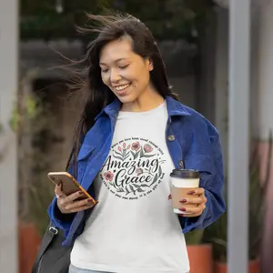 Amazing Grace Christian T-Shirt | Bible Verse Tee | Faith-Based Graphic Shirt
