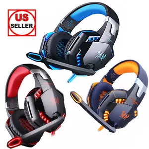 3.5mm Wired Stereo Gaming Headset with Immersive Gaming Experience, LED Light, Noise Reduction Mic, Adjustable Earpads, Durable Design for PS4, PC, Xbox 1, PS5