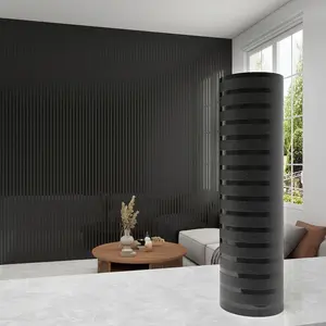 3m Thick Self-Adhesive Wood Grain Decorative Wallpaper, Easy DIY 3D Textured Grid Wall Panels, Luxury Peel and Stick Design for Bedroom & Living Room Decor