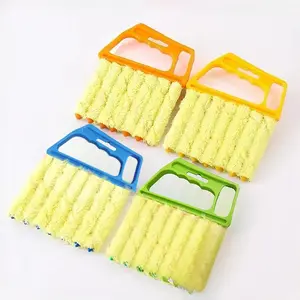 4 Pack Blinds Cleaning Brushes, Multi-Functional Home Window Cleaner, Removes Dust & Pet Hair, Comfortable Grip Handle Design