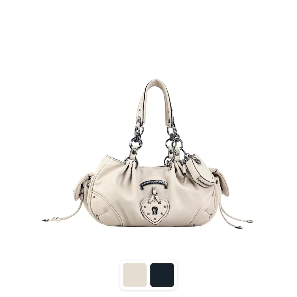 Juicy Couture Women's Vintage Vibes Satchel - City Bag, Classic Handbag, Retro Meets Now Everyday Purse with Shoulder Strap, Modern Structure Polished Silhouette Crossbody Bag