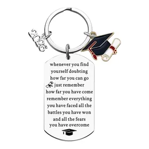2026 Graduation Gifts for Her Him, Meaningful Behind You All You Need Stainless Steel Keychain, Perfect Senior Keepsake for College High School Grads. lnspirational Graduation Keychain Gift