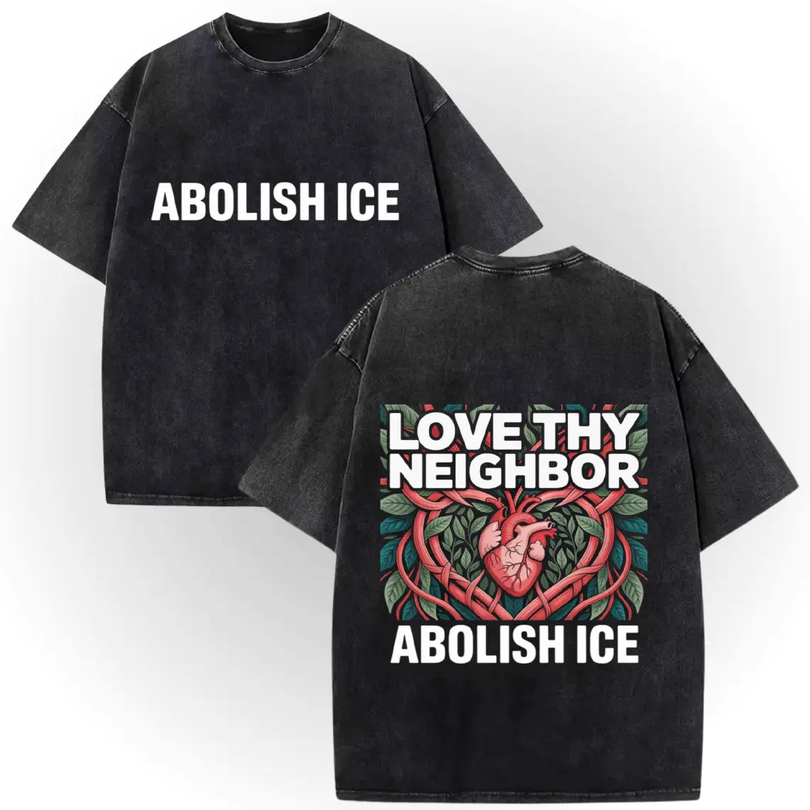 ✊🏾 Chinga La Migra ICE OUT Tee |   100% Cotton Vintage Washed Double-Sided, Anti ICE Abolish ICE • No One Is Illegal On Stolen Land! # AbolishIce # IceOut # HumanRights # 100CottonTee # DoubleSidedTee # NoOneIsIllegal # TikTokMadeMeBuyIt # TikTokShop