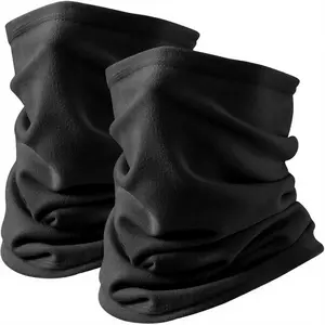 2 Pack Winter  Gaiter - Double Layer Fleece  Mask for Skiing & Snowboarding, Windproof Reversible Thermal Balaclava, Unisex Cold Weather Gear Christmas Gifts