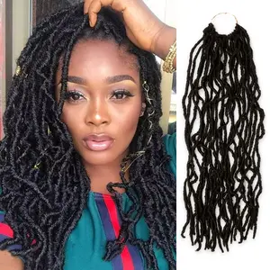 Synthetic Hair Crochet Braids Distressed Locs 22"