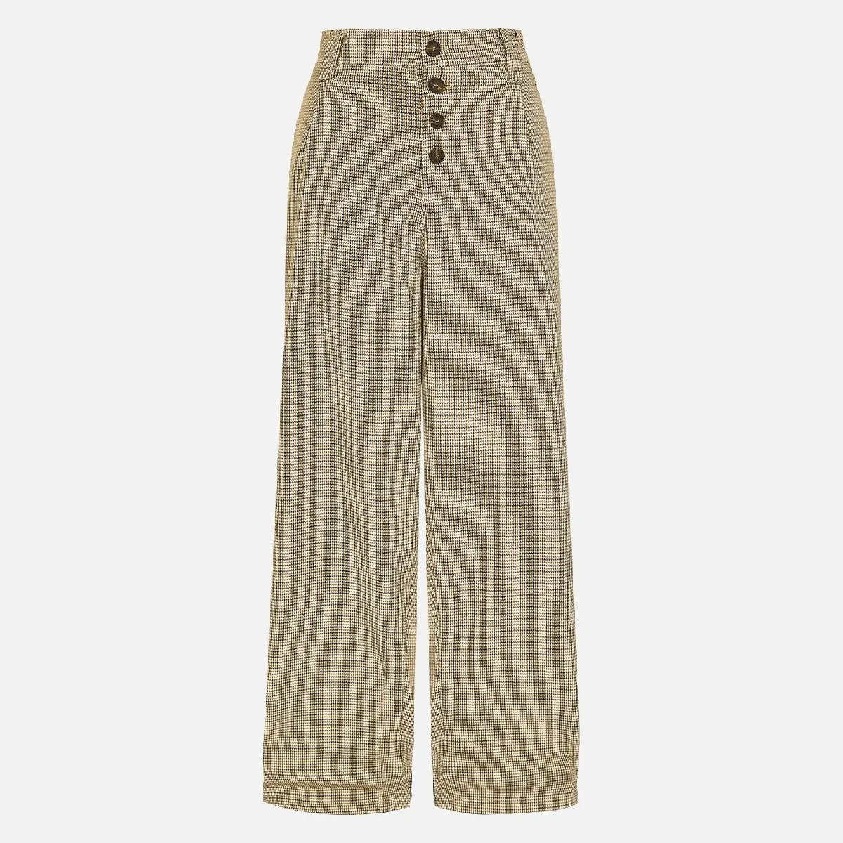 Aelfric Eden Vintage Plaid High Waisted Button Front Wide Leg Suit Pants Office Commuter Trousers Business Casual Work Pants for Women Aelfric Eden Vintage Plaid High Waisted Button Front Wide Leg Suit Pants Office Commuter Trousers Business Casual Work Pants for Women