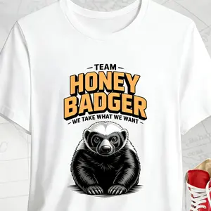 Honey Badger Graphic Tee - Unisex Jersey Short Sleeve T-Shirt