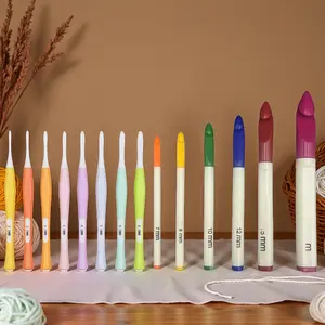 2025P Full Series Ultra-Luxury Crochet Hook Set, 2.5mm-20mm Wide Range Available, Ergonomic Non-Slip Crochet Hooks, Suitable for Crochet Beginners, Soft Grip Crochet Hooks, Extra Deep Hooks. Perfect Gift for Halloween, Christmas Eve, Year, and Other F