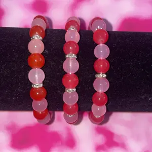 Strawberry bead bracelet