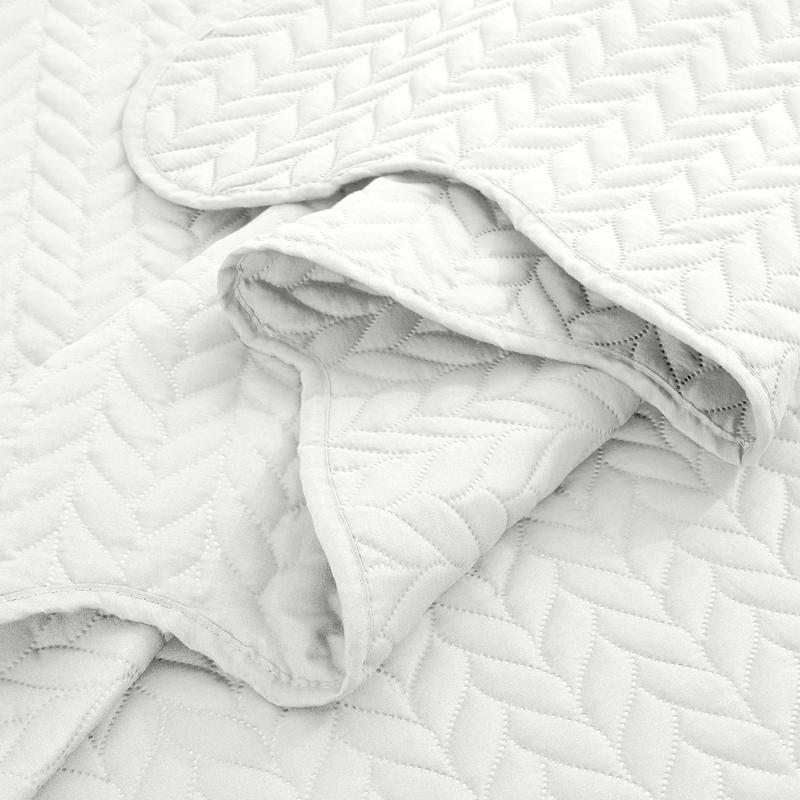 【 Jumpstart Sale 】Imperial Homeware 3 Pcs Quilted Bedspread Bedding Set Reversible Microfiber Coverlet with Pillow Shams for Summer - Lightweight Embossed Design Smooth & Skin Friendly Twin size (Include 1 Pillow Sham), Queen, King & California King Size