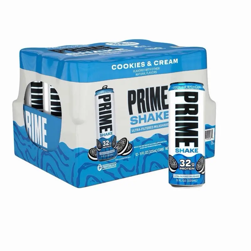 Prime 32g Protein Ultra-Filtered Milk Shake, Cookies and Cream, 11 fl. oz., 12 pk. Prime 32g Protein Ultra-Filtered Milk Shake, Cookies and Cream, 11 fl. oz., 12 pk.