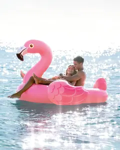 Mega Flamingo Inflatable Pool Island Float