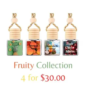 Fruity Collection 4-Pack! Car Hanging Diffusers! Long-Lasting!