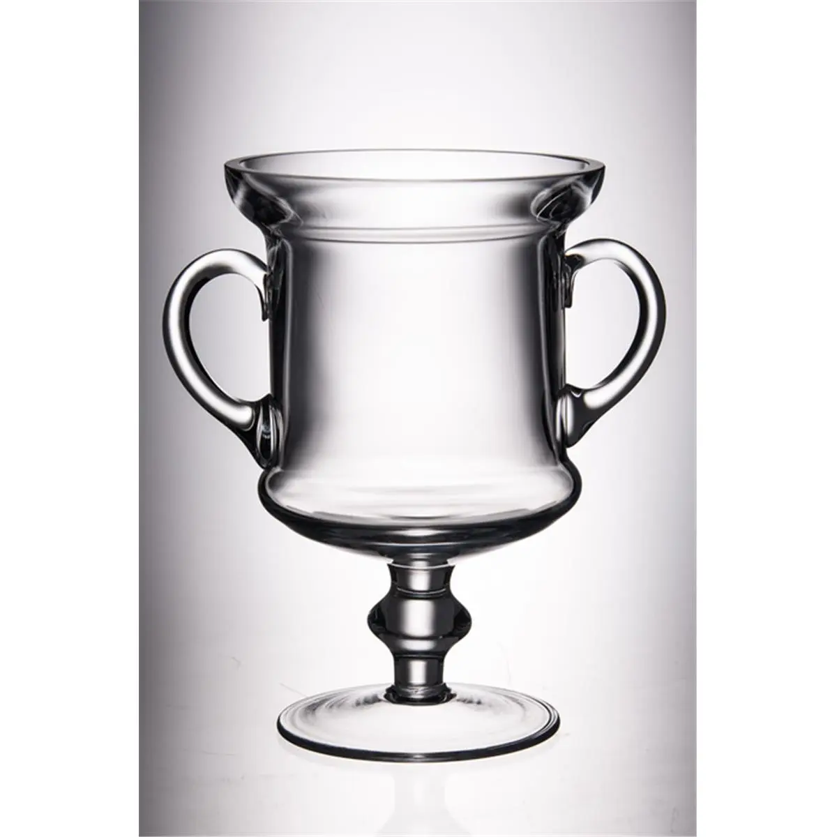 212 MAIN Classic 7 in. Trophy-Handled Everyday Drinking Glassware Set - Majestic Gifts for Kitchen Tabletop Use