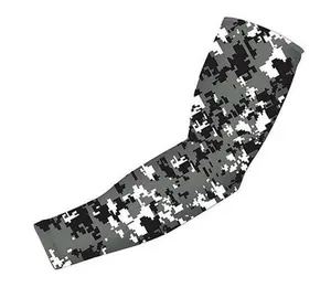 Sports Compression Arm Sleeve Black Digital Camo
