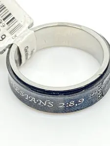 Lady's Black Spinner Amazing Grace Ring