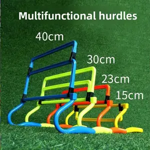 Portable Height Adjustable Sports Training Hurdle, Collapsible Safe adjustable height small hurdle frame agile hurdle, football training equipment