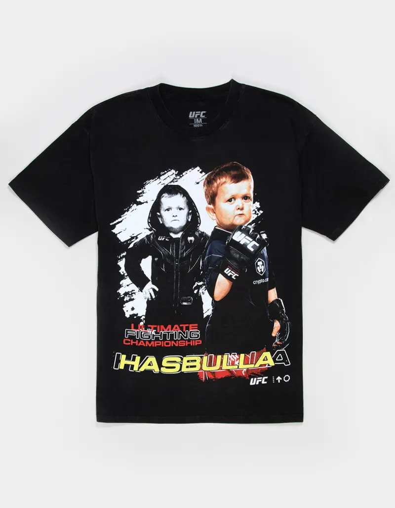 Hasbulla One Two Mens Tee - 100% Combed Cotton Soft Texture Breathable Durable Eco-Friendly DTG Print Unisex Fit